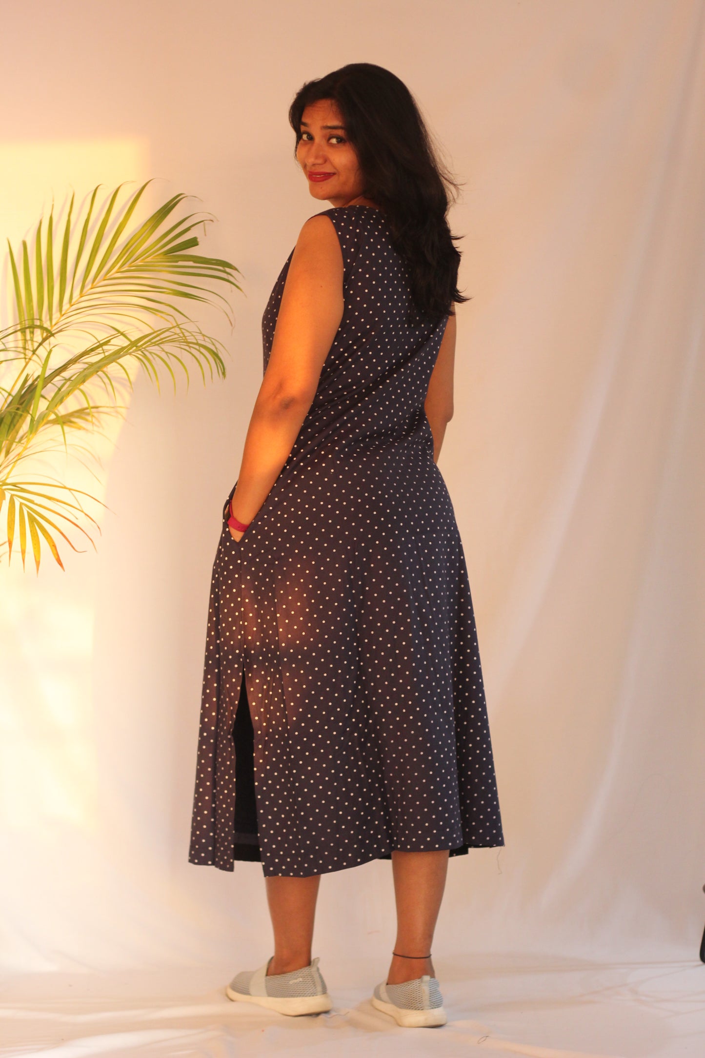 Polka kutchi dress