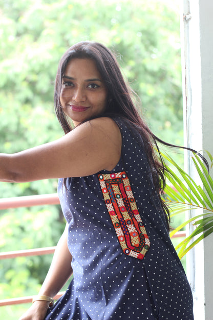 Polka kutchi dress