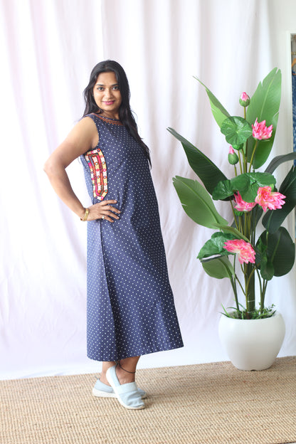 Polka kutchi dress