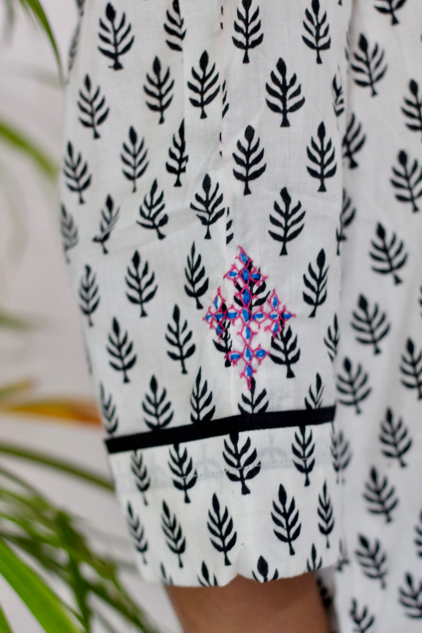 White side handkerchief dress