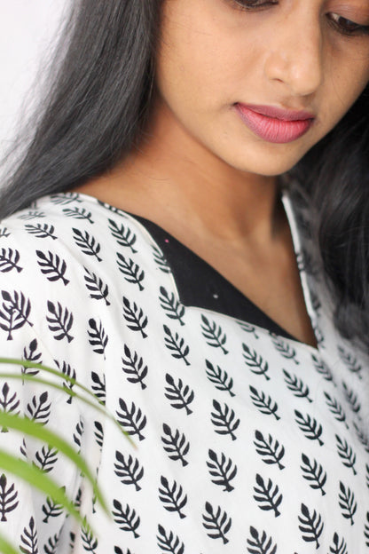 White side handkerchief dress